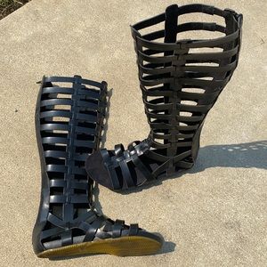 Mia knee high sandals.